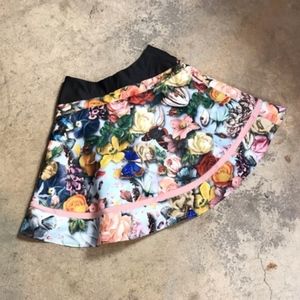 NWT Ted Baker Larinda Decoupage Floral Skirt 0/2